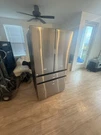 Samsung Bespoke 4 Door Refrigerator Stainless Steel Panels Top Middle And Bottom. Fixed Price $1200.00.