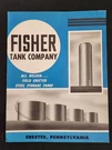 1957 Antique Fisher Company Chester Catalog Steel Storage Tanks. Fixed Price $48.95.