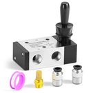 Tailonz Pneumatic 3 Way 2 Postion Air Hand Lever Operated Valve 1/4"NPT Pneum.... Fixed Price $25.16.