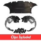 Front Fender Liners & Engine Splash Shield Set W/ Clips For 2009-2012 Audi A4. Fixed Price $109.99.