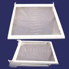 Kenmore 25351622101 Spill Proof Slide Out Glass Shelf & Bracket Part #240350117. Fixed Price $74.99.