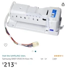 Samsung Cube Ice Maker Part (DA97-05422A). Fixed Price $105.00.