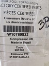 W10769822 Whirlpool Compressor. Fixed Price $185.89.