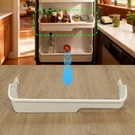 White Door Bin Shelf Plastic For Frigidaire Refrigerator # 240337901 240337904. Fixed Price $19.58.