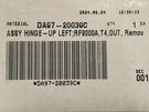 DA97-20039C Samsung Refrigerator Hinge-up Left Assy. Fixed Price $9.95.