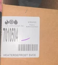 Sub-zero 7010504 Defrost Heater For Refrigerator Freezer Replacement Part. Fixed Price $55.00.