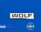 811172 Genuine Wolf Stick-on Logo Nameplate Hoods BBQ/BBQ-2/OG/RT. Fixed Price $112.22.