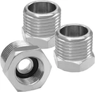 3PCS Water Line Adapter, 1/2" G To 3/8 Compression Female, Silvery. Fixed Price $15.81.