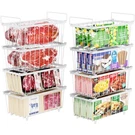 Ispecle Freezer Organizer Bins 8 Pack 14.7" Stackable. Fixed Price $89.99.