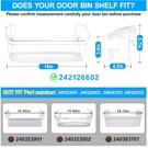 Frigidaire Bottom Door Shelf Parts 2421266 PS12364199. Fixed Price $67.99.
