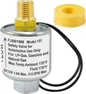 Solenoid Valve, Propane 12V Fuel Lock Off 2.5" X 0.5", Silver. Fixed Price $49.85.