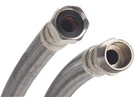 High-flexible Water Heater Connector, 3/4 In, Mip Fip, Stainless Steel, Nickel. Fixed Price $21.05.