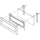 Whirlpool W10775493 Wall Oven Microwave Door Outer Panel Assembly (replaces W106. Fixed Price $182.36.