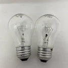 Ge 40W A15 Appliance Bulbs Clear, Medium Base E26, 2-PACK. Fixed Price $6.24.