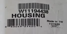 New Oem Whirlpool Refrigerator Water Filter Housing W11194438. Fixed Price $33.99.