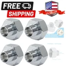 4 Pcs Brass Water Line Adapter, 1/2" Female To 9/16" Pipe Fitting With R.... Fixed Price $21.59.
