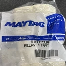 Maytag Part# 6100550A Refrigerator Start Relay (G1G). Fixed Price $18.00.