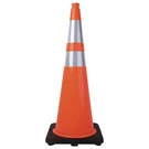 Tatco 25960 14.5" X 1" 36" Traffic Cone - Orange/silver New. Fixed Price $57.62.