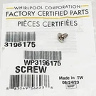 WP3196165 Whirlpool Oven Range Stove / Appliance Screw - New Genuine Oem. Fixed Price $12.00.