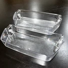 Lg Refrigerator LFXS29766S/01 Door Shelves Bins Clear MAN6308850 Lot (2). Fixed Price $24.00.
