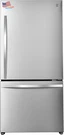 31" Bottom Freezer Refrigerator Ice Maker Adjustable Shelving Crispers Drawers. Fixed Price $2500.99.