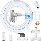 Refrigerator Water Line Kit - Food Grade Fridge Ice Maker Installation. Fixed Price $29.95.