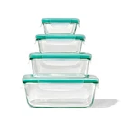 Smart Seal 8-PIECE Everyday Glass Container Set, Well Suited Refrigerator. Fixed Price $49.24.
