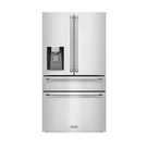 Zline 36" 21.6 Cuft French Door Stainless Refrigerator Ice Maker Water RFM-W-36. Fixed Price $4699.99.