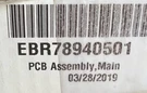 EBR78940501 Lg Refrigerator Genuine Oem Electronic Control Board Ahg. Fixed Price $235.00.