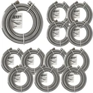12PCS Stainless Steel Refrigerator/ice Maker Hose 1/4"X1/4" Water Supply Line. Fixed Price $116.95.