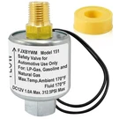 Solenoid Valve, Propane 12V Fuel Lock Off 2.5" X 0.5", Silver. Fixed Price $36.88.