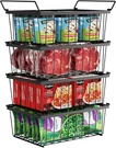 Freezer Organizer Bins - 4 Pack Stackable Deep For 5 Cu.f. Fixed Price $48.73.