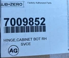 7009852 Sub Zero Hinge Cabinet Bot Rh. Fixed Price $95.00.