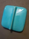 Hall China Westinghouse Blue Refrigerator Square Dish Lid 1/2" Inch Glass. Fixed Price $7.64.
