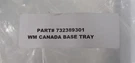 Wm Canada LCWA-BT-0112-01 Base Tray 732389301 For Led Cosmetic Wall New. Fixed Price $29.99.
