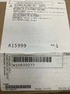New Genuine Oem Black Whirlpool Gasket W10830277 *no Returns. Fixed Price $80.00.