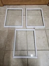 Lot Of 3 Whirlpool Refrigerator Tempered Glass Shelf, Part # 2201107K. Fixed Price $78.95.