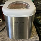 Frigidaire Ice Maker. Silver Color. In Good Condition Works Great. See Photos. Fixed Price $55.00.