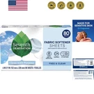 Seventh Generation Dryer Sheets Laundry Fabric Softener, Free & Clear Made Fo.... Fixed Price $14.99.