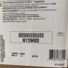 Genuine Oem Whirlpool W11394920 Cover-evap. Fixed Price $74.99.