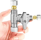 Fridge Water Line Kit Connector - Refrigerator Ice Maker Splitter, Al. Fixed Price $19.63.