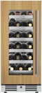 Landmark L3015UI1W-LH 15"W 23 Bottle Capacity Single Zone Wine Panel Ready. Fixed Price $3569.00.