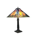 Chloe Lighting Fleming Tiffany-style 2 Mission Table Lamp 16" Shade. Fixed Price $160.49.