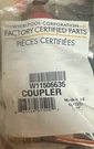 Whirlpool Coupler W11506635/GENUINE Part/brand New. Fixed Price $9.60.