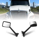 Chrome Hood Mirror Replacement International Lt 625 2018+ Truck Pair Left Dri.... Fixed Price $221.32.
