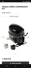 Ge Single Speed Compressor Kit WR87X43267 Brand New. Fixed Price $300.00.