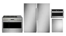 Monogram Appliance Package With 36" Column Refrigerator/freezer And 48" Range. Fixed Price $38700.00.