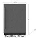 Nib Sub-zero DEU2450RR 24" Designer Series Panel.r Undercounter Refrigerator. Fixed Price $2499.00.