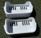 Oem Samsung Refrigerator Door Bin ( Small ) Set Of 2 From Model # RB1955SW. Fixed Price $45.00.