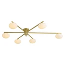 6-LIGHTS Gold Sputnik Chandelier Modern Ceiling Fixtures Retro Glass Ce.... Fixed Price $281.58.